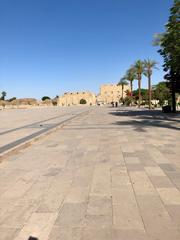 Entrance Plaza of Karnak Temple in Luxor, Egypt