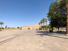 Entrance Plaza of Karnak Temple in Luxor, Egypt