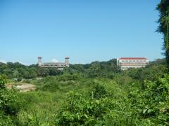 Dasmariñas City landmarks including De La Salle University – Dasmariñas, Mary Euphrasia Pelletier Parish Church, and San Lorenzo Ruiz Pastoral Center