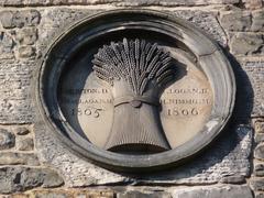 Carved stone on West Mill, Dean Village