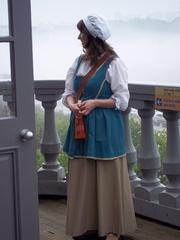 A guide at the top of the tower of Notre-Dame-de-Bon-Secours Chapel in Montreal