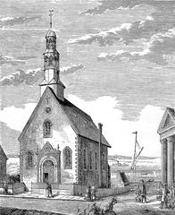 Chapelle Notre-Dame-de-Bon-Secours in Montréal, ca 1848