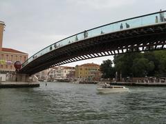 Ponte della Costituzione in Venice at sunset