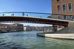 Ponte della Costituzione spanning the Grand Canal in Venice