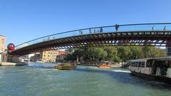 Ponte della Costituzione crossing Grand Canal in Venice