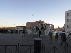 east landing of Ponte della Costituzione next to Piazza Roma in Venice