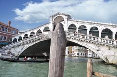 Grand Canal in Venice with gondolas and buildings