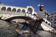 Gondolier in Venice, Italy