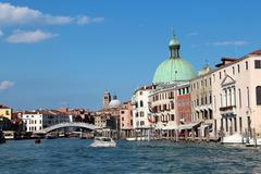 Canal Grande in Venice with Ponte degli Scalzi and San Simeone Piccolo