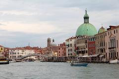 Western section of the Grand Canal and Ponte degli Scalzi in Venice