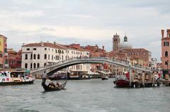 West section of the Grand Canal and Ponte degli Scalzi in Venice