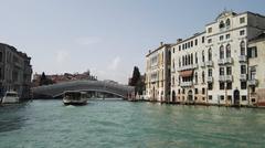 Canal Grande Venice with buildings on the right side