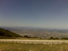 Panorama dal Monte Subasio in Umbria