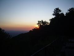 sunset over Monte Subasio