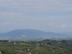 Perugia Airport below Monte Subasio