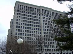 Cadillac Place building in New Center, Detroit