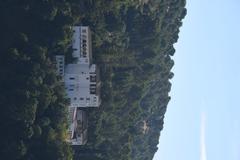 Overview of Generalife in Granada from Mirador San Nicolas