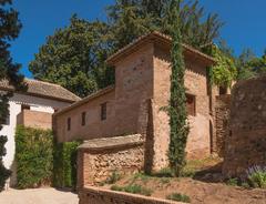 Ancient Arab building in Generalife, Granada, Spain