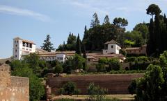 view of the Generalife on the slopes of Cerro del Sol