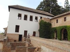 Generalife palace and gardens at The Alhambra in Granada