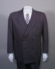 Harry S. Truman's double-breasted gray and blue sharkskin suit