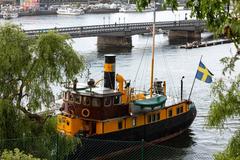 SS Orion near Skeppsholmsbron bridge, Skeppsholmen, Stockholm, Sweden