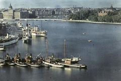 Skeppsbron in Stockholm, 1928