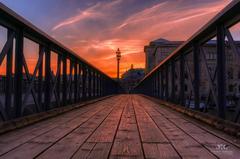 Skeppsholmsbron at sunset, Stockholm