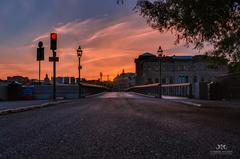 Skeppsholmsbron at sunset