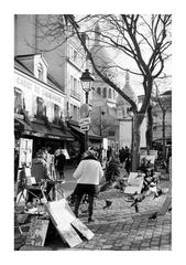 Montmartre in black and white