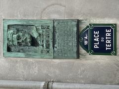 Montmartre Maurice Drouard bronze plaque