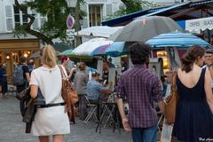 Badauds Place du Tertre Paris