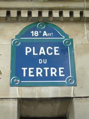 Street sign in the 18th district of Paris