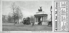 Hyde Park Corner penny postcard from 1924