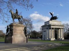 Wellington Statue and Wellington Arch at Hyde Park Corner