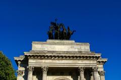 London Duke of Wellington Place east view on Wellington Arch