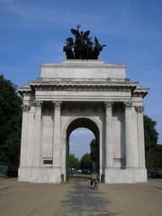 Wellington Arch in London captured in bright daylight