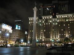 Dewey Monument by night