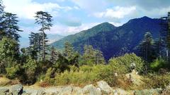 Mountain view from Eco Park Dhanaulti near Mussoorie, India