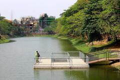 Dhanmondi Lake in Dhaka, Bangladesh