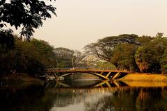 Dhanmondi Lake bridge in Dhaka, Bangladesh