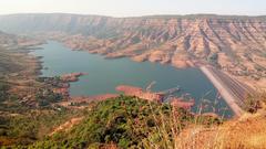 Dhom Dam in Pachangi, Maharashtra, India