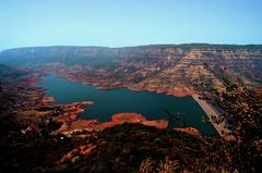 A scenic view of Mahabaleshwar hill station and Balakwadi Dam