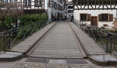 Petite France swing bridge in Strasbourg