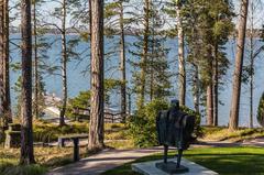 Didrichsen Art Museum in Helsinki by the seaside on Kuusisaari island