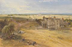 The Dilkoosha, Lucknow in the Distance by William Simpson