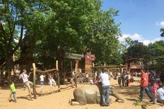 Kölner Zoo playground in northern section featuring Almira play ship