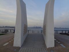 Postcards 9/11 memorial in St. George, Staten Island