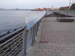 Boardwalk at Postcards memorial in Staten Island