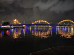 Da Nang Dragon Bridge at night